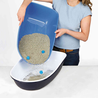 Katzentoilette Berto, 3tlg., mit Trennsystem-Pfoten Feinstes