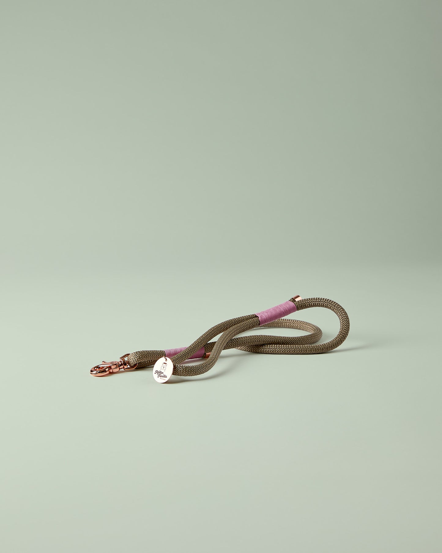 Hundeleine Roséglanz kurz