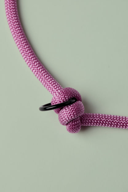 Hundeleine Samtrose verstellbar